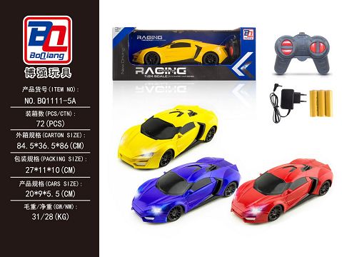 1:24 lecon four remote control vehicle with headlights package