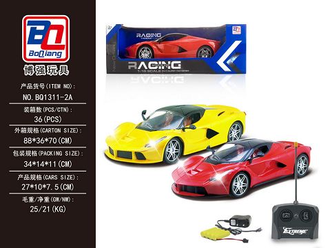 1:16 ferrari four-way remote control car with headlights included