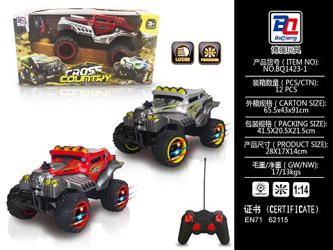 1:14 blister off-road vehicle (wheels with lights).