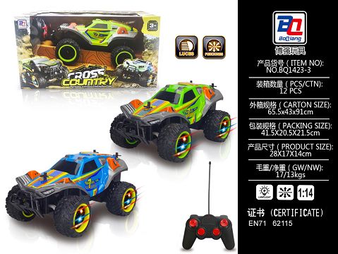 1:14 blister off-road vehicle (wheels with lights).