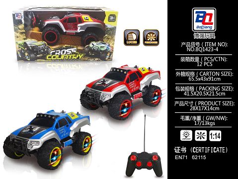 1:14 blister off-road vehicle (wheels with lights).