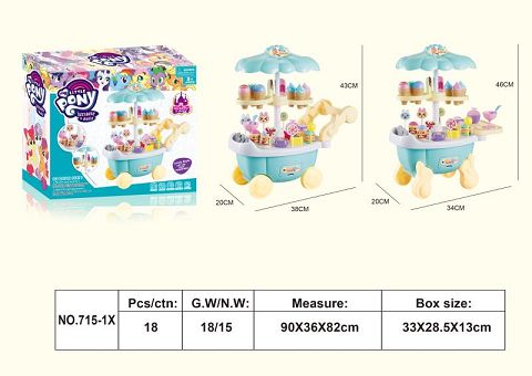 Mini pony treasure ice cream truck