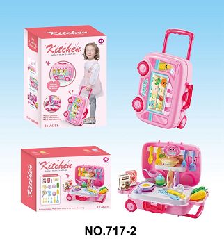 Walking trolley box kitchenette