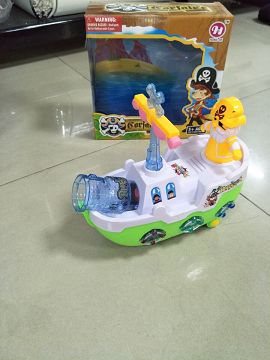 Open the window box electric light music bounce boat