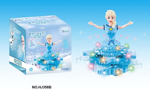 Ice princess with electric cake skirt (two layers)