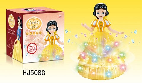 Electric rotating skirt universal Snow White