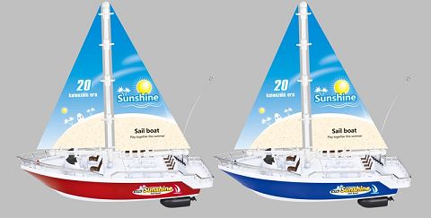 Four way remote control ship