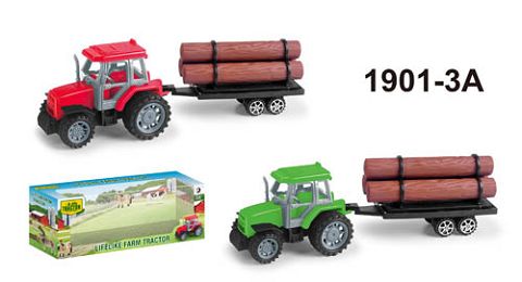 The habitual farmer's car towed the wood