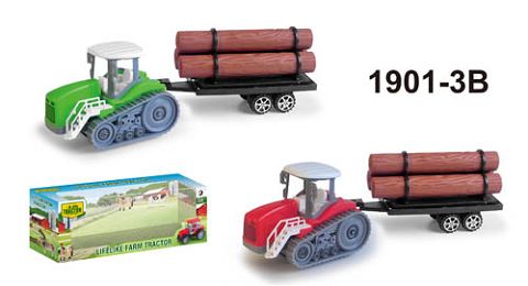 The habitual farmer's car towed the wood