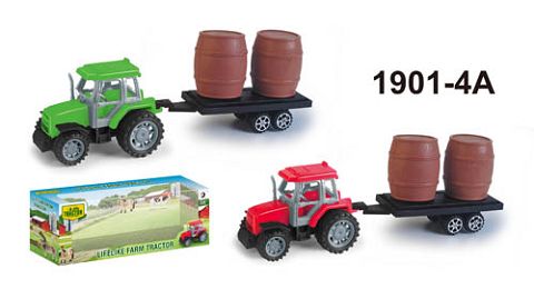The habitual farmer's cart dragged the barrel