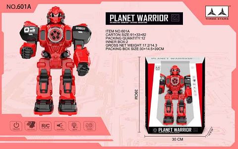 A remote-controlled robot (red)