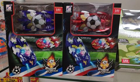 Remote control lights football climbing car with USB cable