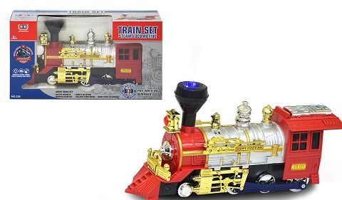 Electric light and music atomized smoke train (water can be added repeatedly)