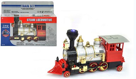 Electric light and music atomized smoke train (water can be added repeatedly)