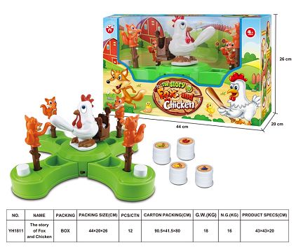 The story of the fox and the chicken (music, 3 * AA, no electricity)