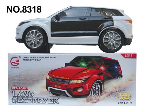 3D light music land rover