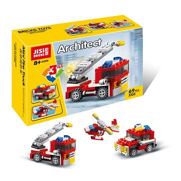 3合1系列 迷你消防车 69pcs