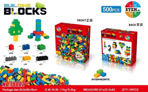 500 Pieces of European blocks