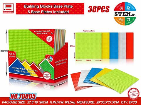 Floor plates of 36PCS building blocks
