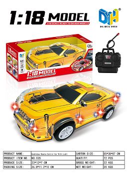 Dazzle bumblebee remote control car