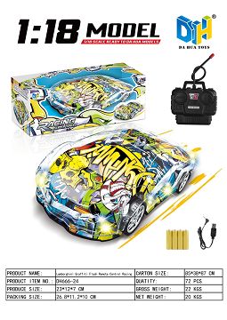 Rambo graffiti remote control car