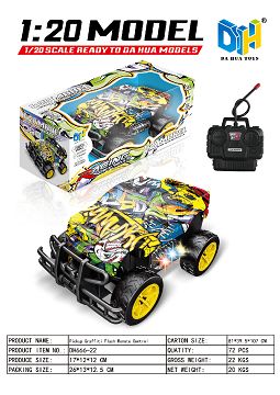 Pickup graffiti remote control vehicle