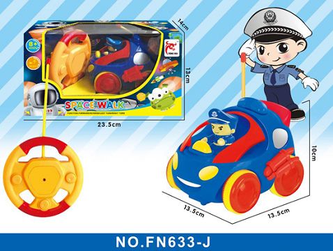 Remote control 2 to police cartoon car