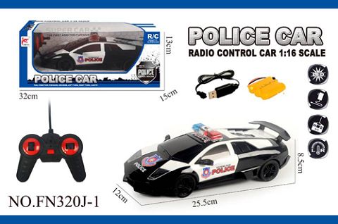 1:16 remote control light simulation police car