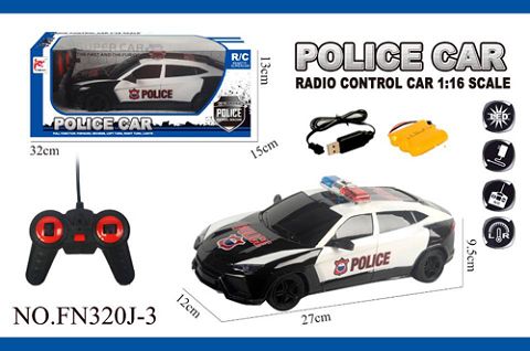 1:16 remote control light simulation police car