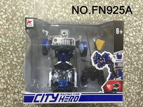 Remote control one-key variant remote control simulation jeep police car