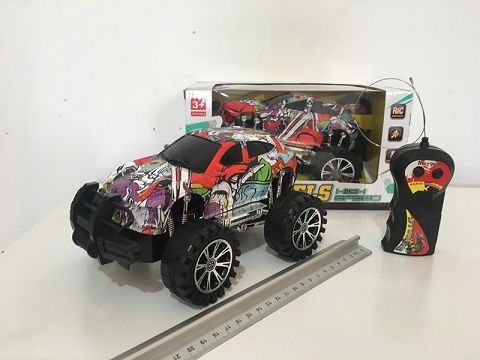 二通涂鸦遥控车