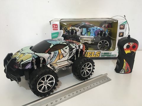 二通涂鸦遥控车