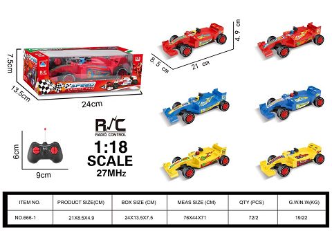 1:18 Four-way equation car