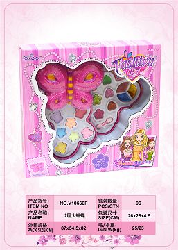Large butterfly type 2 layer cosmetic box