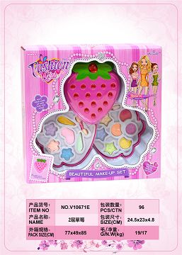 Strawberry layer makeup box
