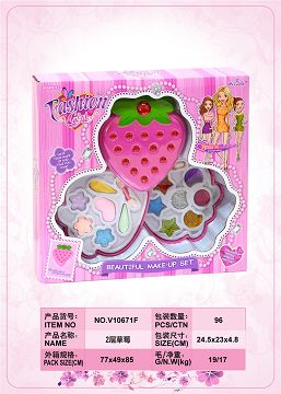 Strawberry layer makeup box