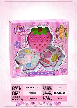 Strawberry layer makeup box