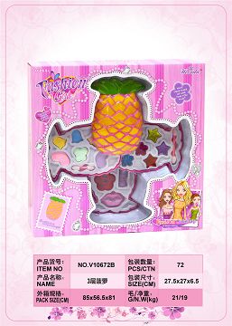 Pineapple three layer cosmetic box