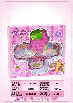 Grape three layer cosmetic box