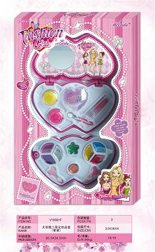 Cosmetics box with double peach layer (set)