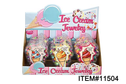 12 ice cream beads (random beads)