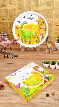 恐龙时钟彩绘