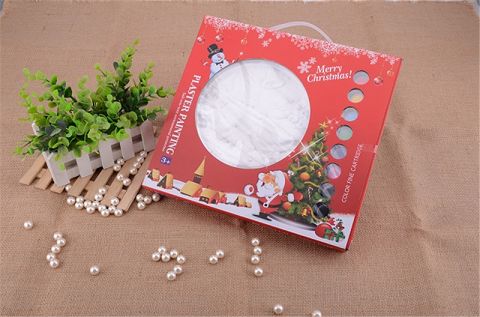 Christmas disc painting