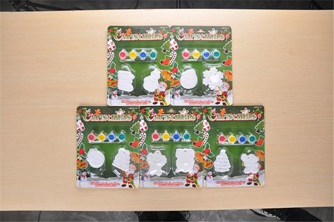 Two sucker paintings for christmas