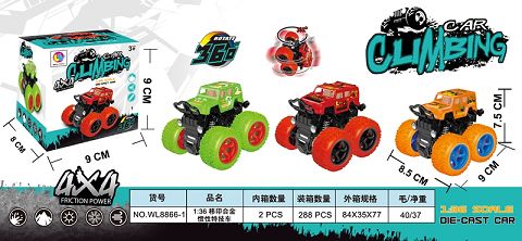 1:36  合金惯性特技车（移印）