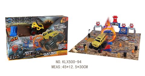 Four-drive inertial off-road vehicle track