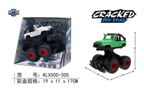 惯性弹跳裂纹吉普越野车