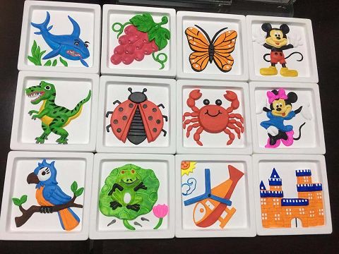 Ten picture frame color painting mixed decoration