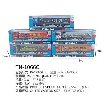 Slide alloy container truck