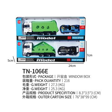 Alloy sliding sanitation vehicle